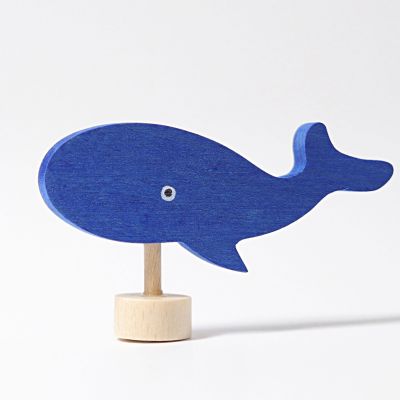 Steckfigur blauer Wal