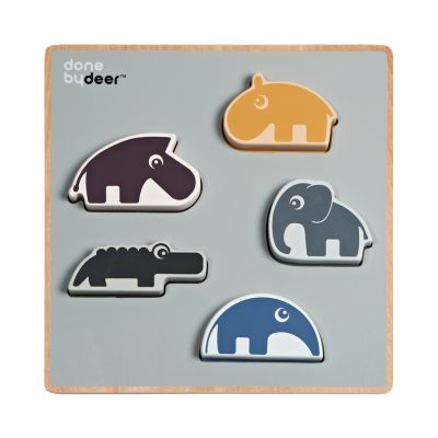 Chunky Spiel-Puzzle, deer firends color mix, 6 Teile