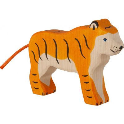 HOLZTIGER Tiger, stehend, Holzfigur
