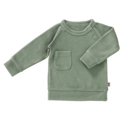 Fresk Sweatshirt Velours, forest green, Gr. 3-6M