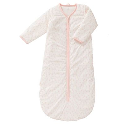 Baby Schlafsack mit abnehmbaren Ärmeln, 90cm, Regentropfen chintz rose